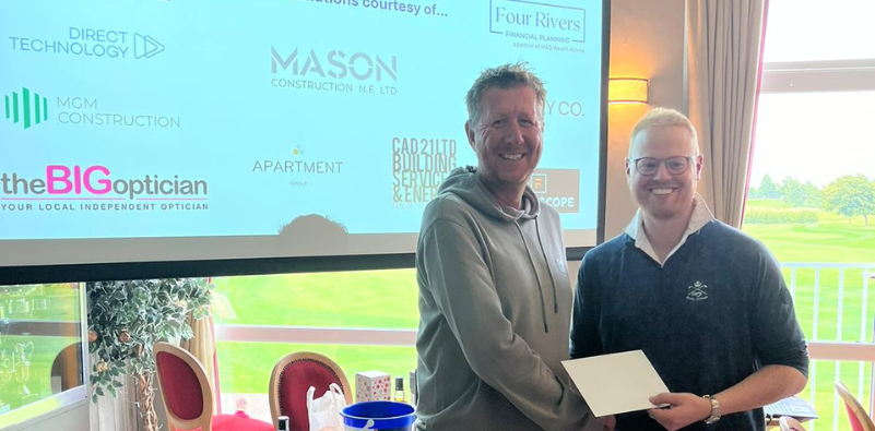 Competition winner at MNDA event in Ouseburn.